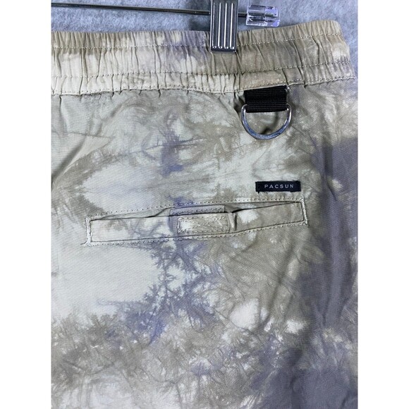 PacSun Shorts Men Large Multicolor Tie Dye Swim Trunks Volley Cotton Drawstring - Picture 6 of 15